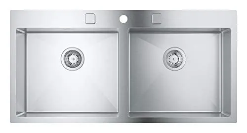 GROHE K800 Edelstahlspüle tiefes Becken Whisper