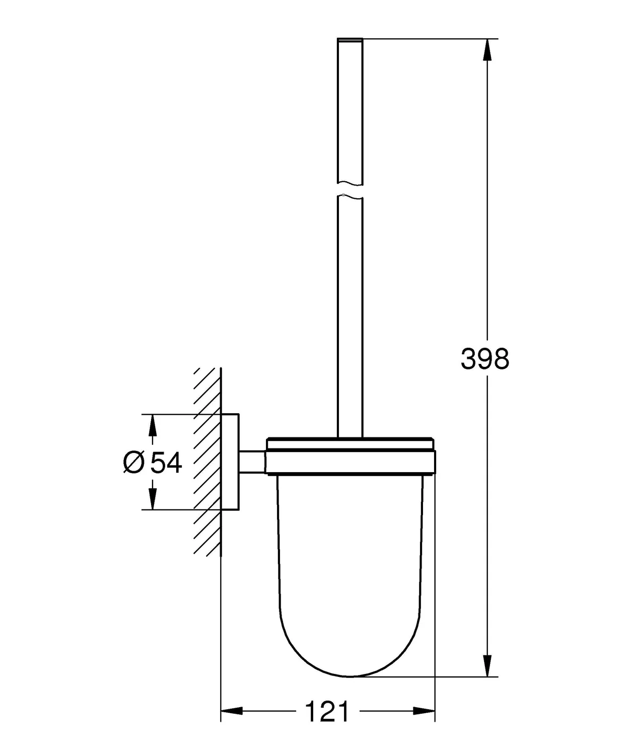 GROHE Start 411852430 Toilettenbürstengarnitur matt schwarz