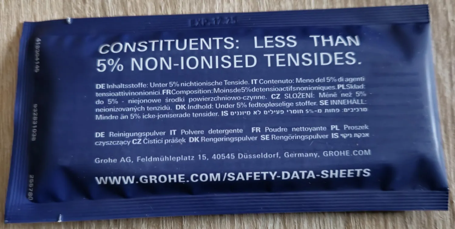 GROHE Blue Fizz Reinigungspulver 35 g für Wassersprudler