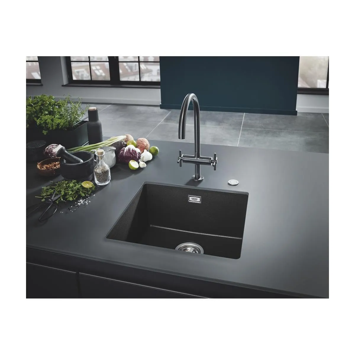 GROHE K700 Kompositspüle Unterbau Quartzkomposit