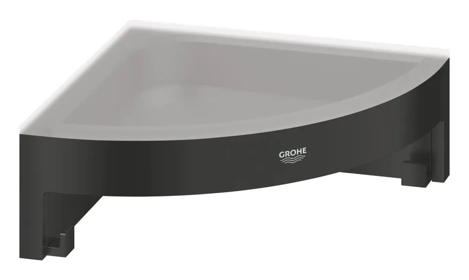 GROHE Start Cube Eck-Seifenschale mattschwarz klebbar