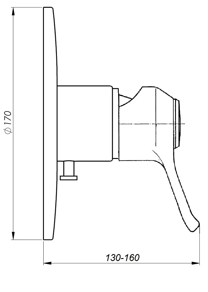 Schmiedl Diagonal GS0953U1 Unterputz Einhebelmischer Wanne/Brause