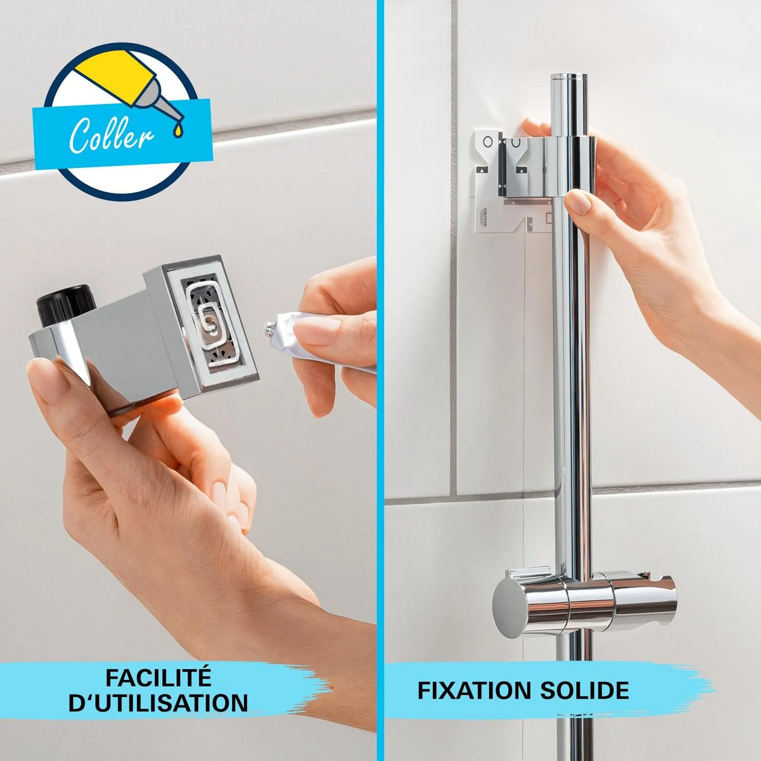 GROHE Vitalio Start 110 Brausestangenset 2 Strahlarten 7 l/min
