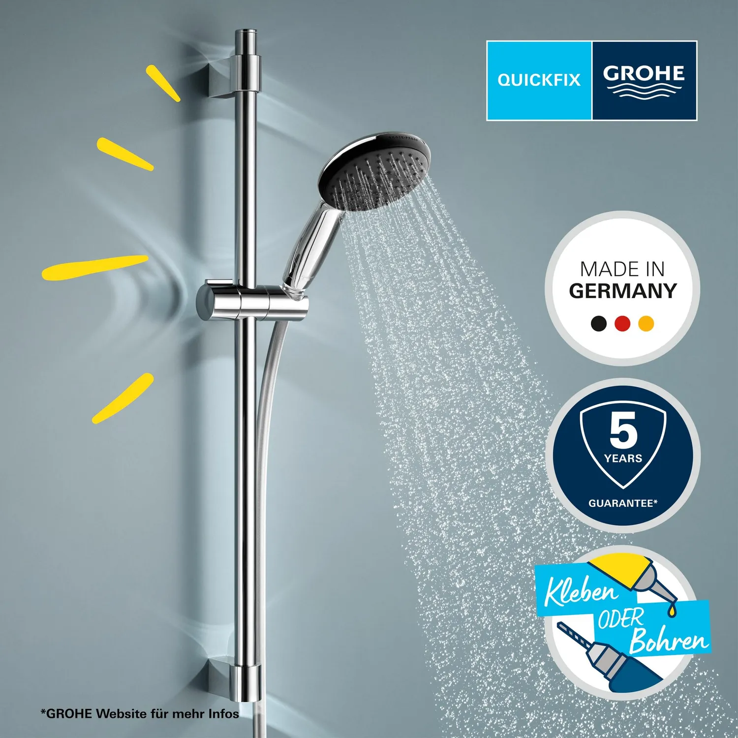 GROHE Vitalio Start 110 Duschset Brausestangenset Chrom
