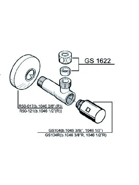 Schmiedl Eckregulierventil GS1046/15