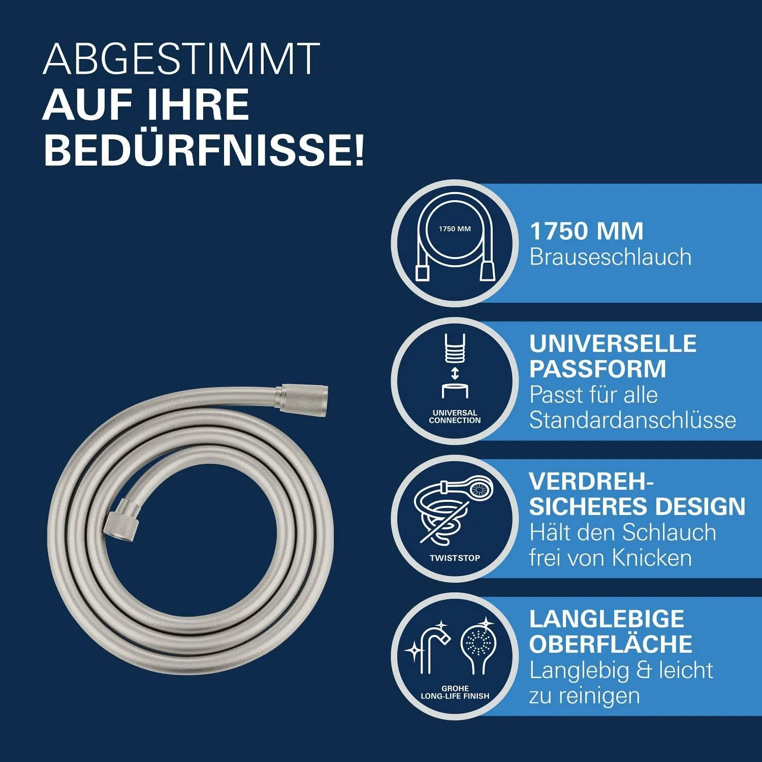 GROHE Silverflex TwistFree Brauseschlauch