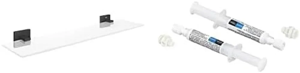 GROHE Start Cube Glasablage Bad mattschwarz klebbar