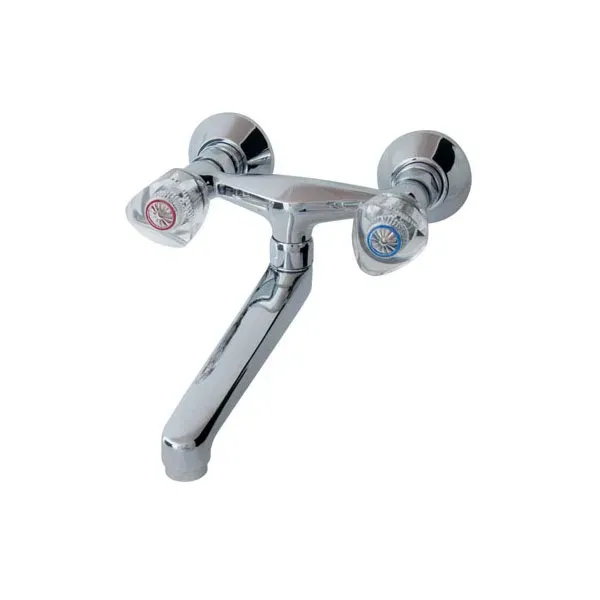 Schmiedl GS1404P Wand-Zweigriffbatterie Waschtisch Küche