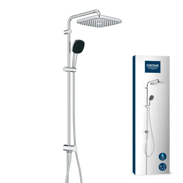 GROHE Vitalio 250 Duschsystem mit Umstellung 8 l/min