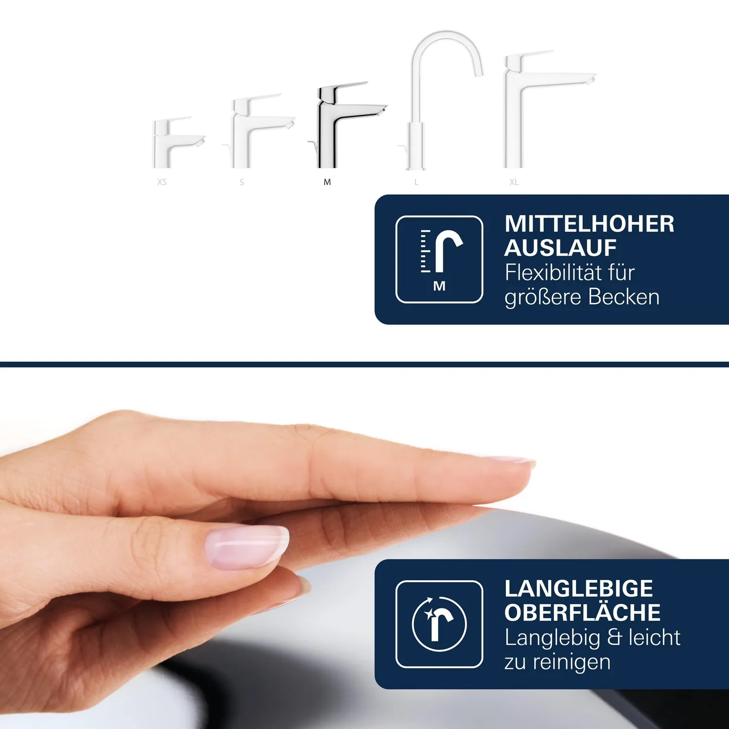 GROHE Dice Waschtischarmatur 17 cm