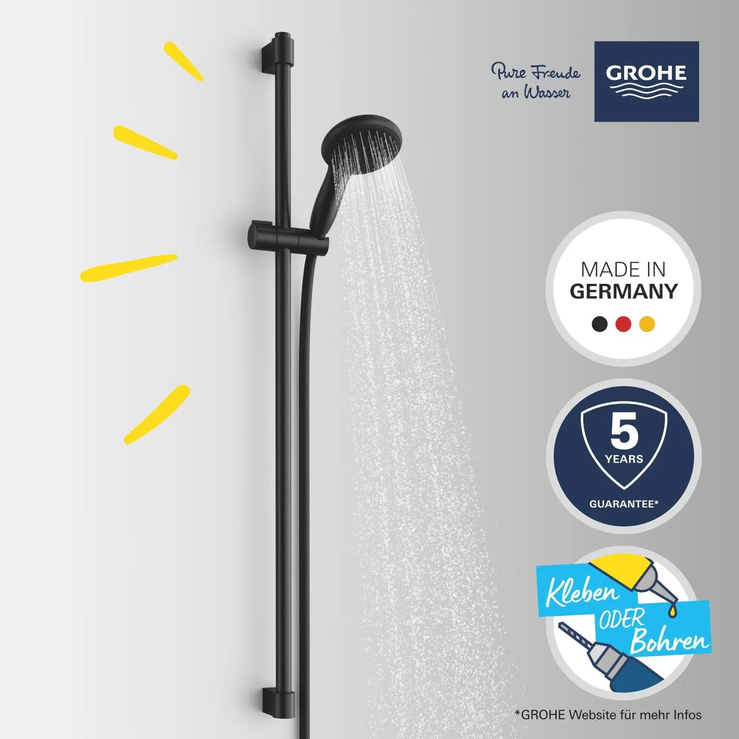 GROHE Vitalio Start 110 Duschset 2 Strahlarten chrom