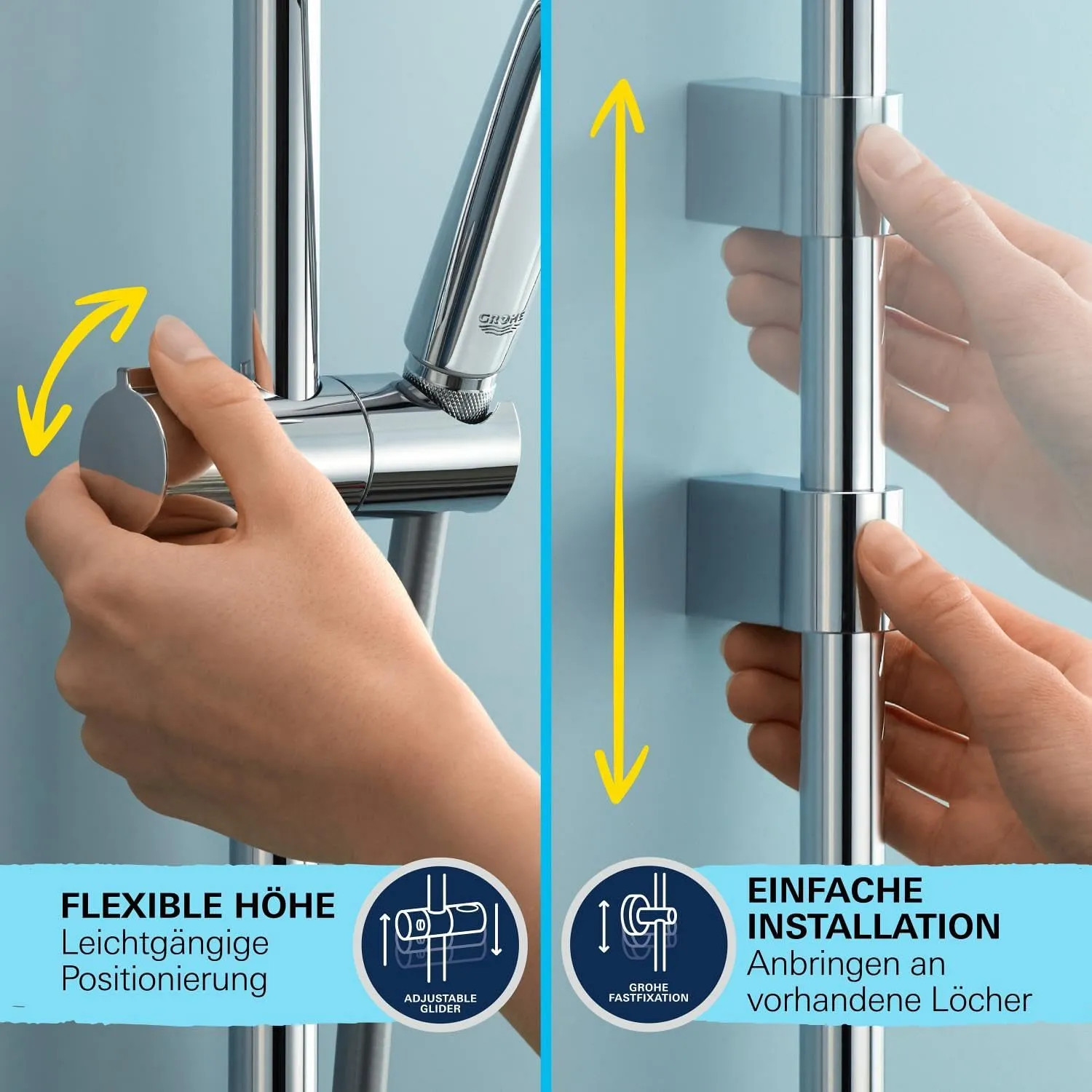 GROHE Precision Feel Brausestangenset Chrom