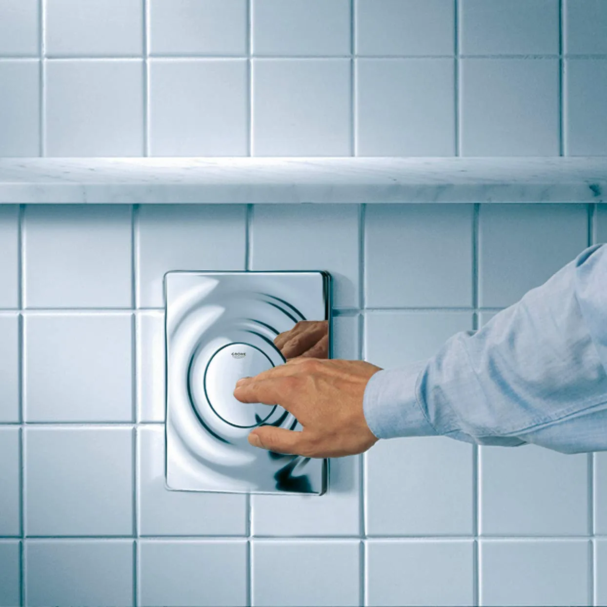 GROHE Surf WC Betätigungsplatte 2-Mengen Chrom