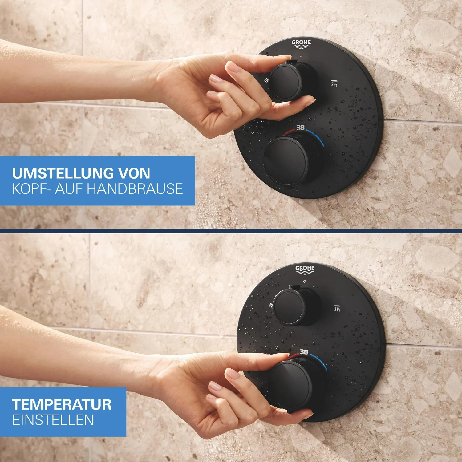 GROHE Precision 250 Unterputz-Duschsystem 25 cm Regendusche