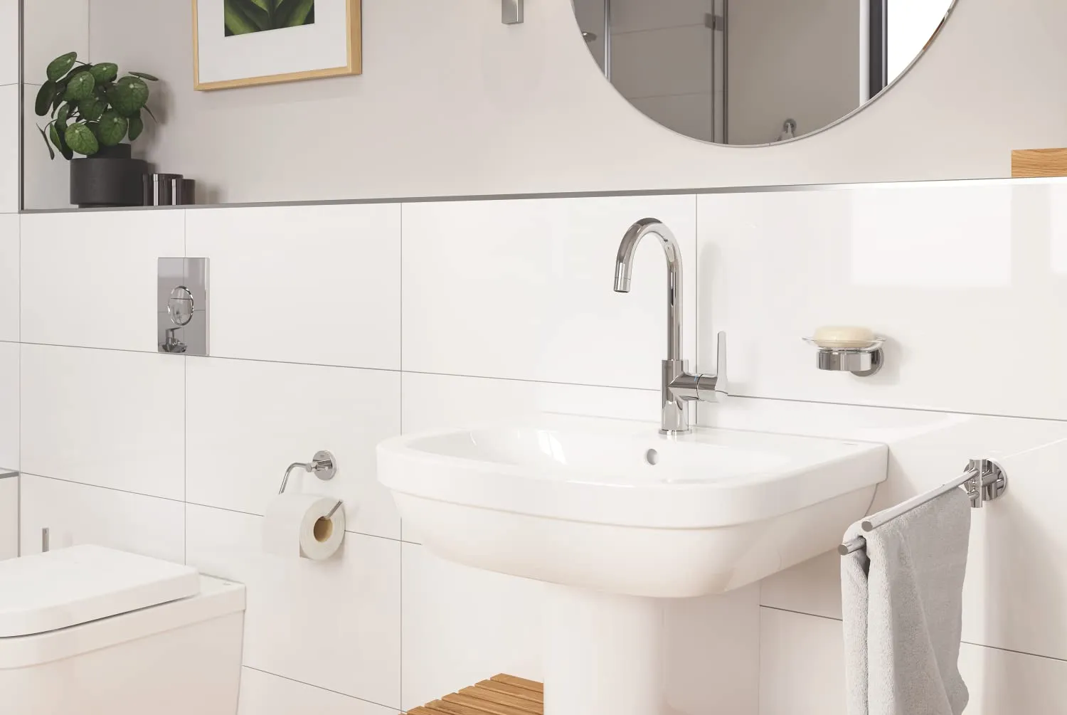 GROHE Start 2-armiger schwenkbarer Handtuchhalter 44 cm