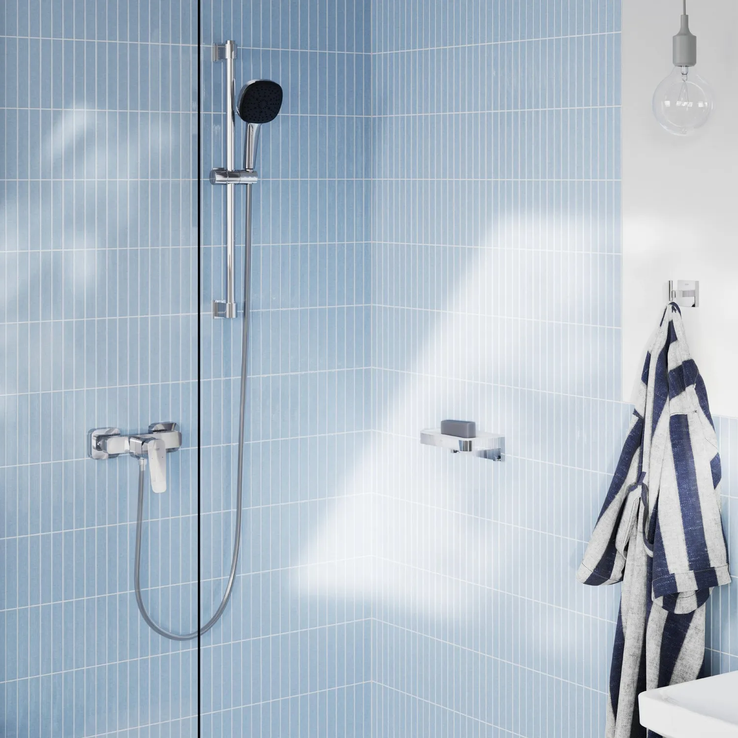 GROHE Dice Duscharmatur Aufputz mit Spartaste