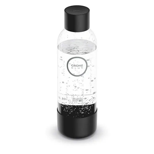GROHE Blue Fizz Wasserflasche 850 ml schwarz BPA-frei