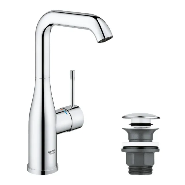GROHE Essence Waschtischarmatur Push-Open-Ablauf 24 cm 5 l/min