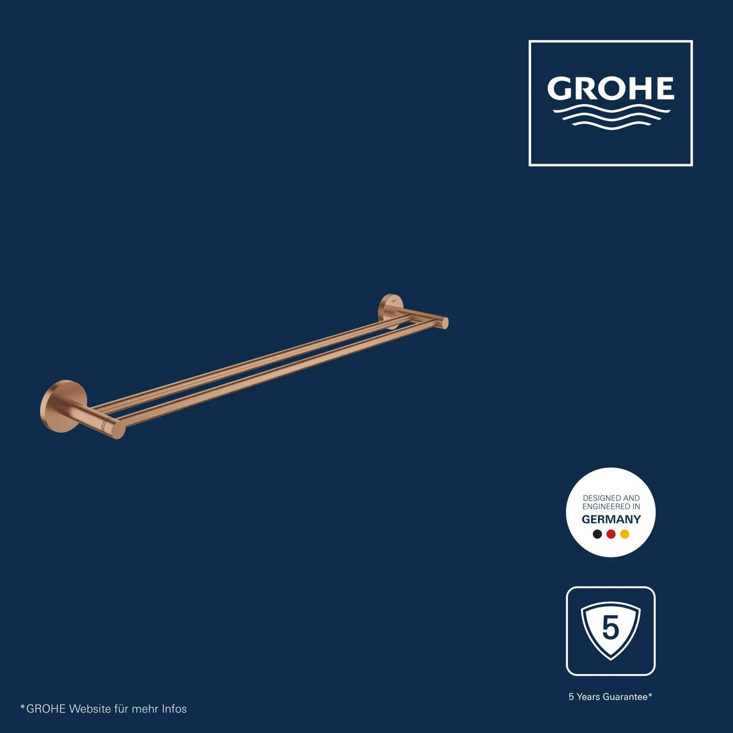 GROHE Start Doppel-Badetuchhalter 65 cm Warm Sunset