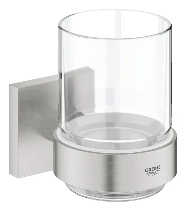 GROHE Start Cube Seifenschale Glas mit Halter klebbar