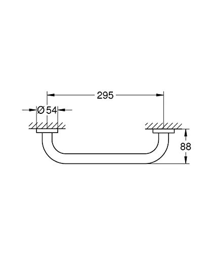 GROHE Start Wannengriff 35 cm Metall