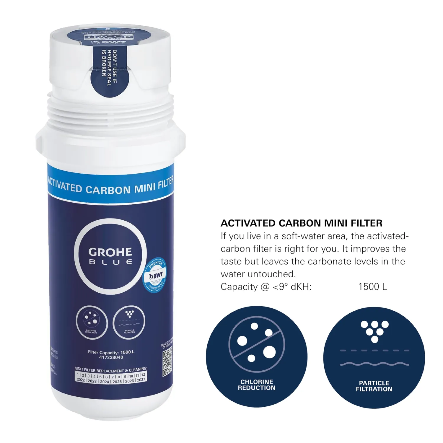 GROHE Blue Pure Starter Set Küchenarmatur mit Aktivkohlefilter