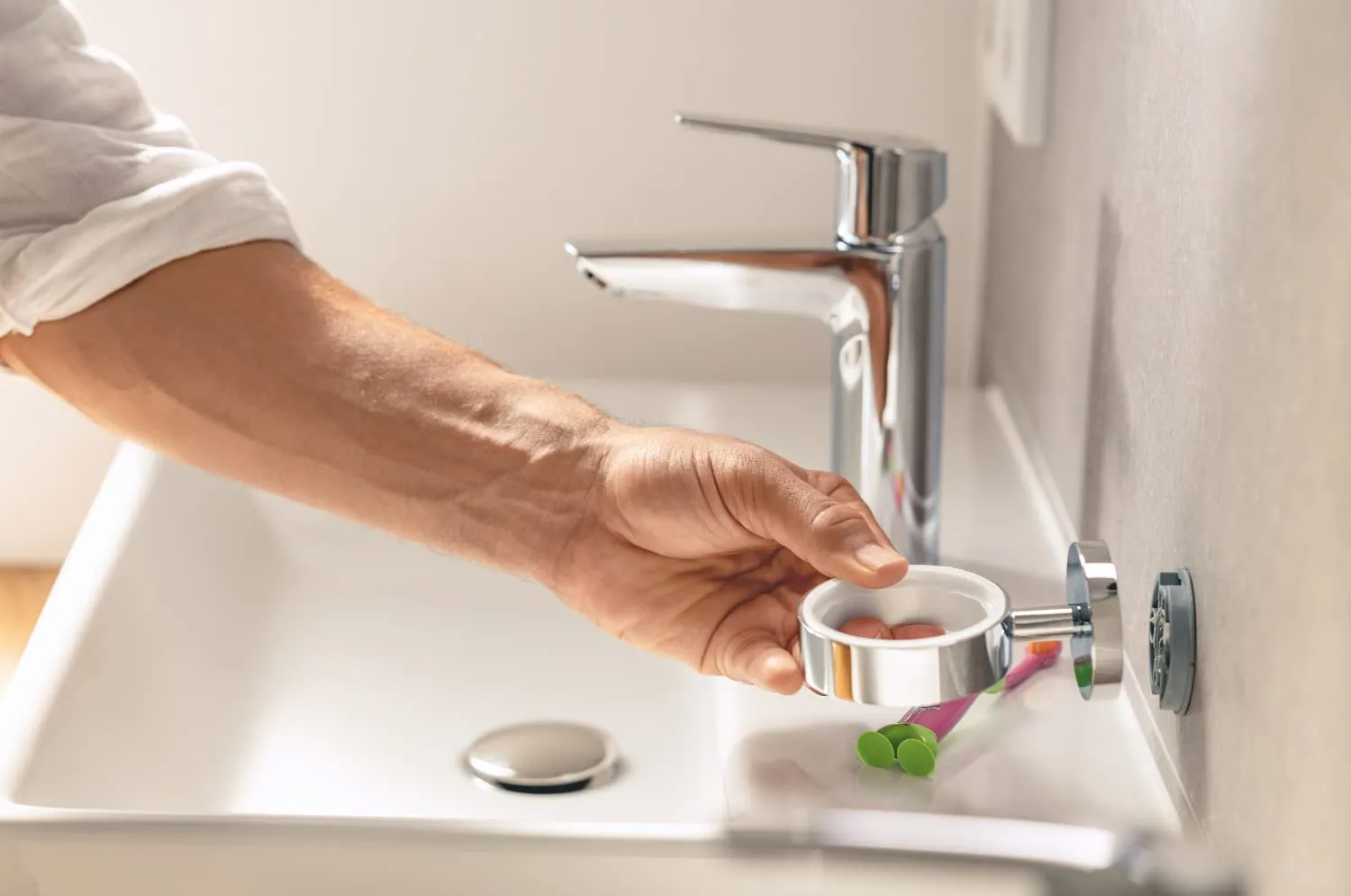 GROHE Start Glas mit Halter klebbar Chrom