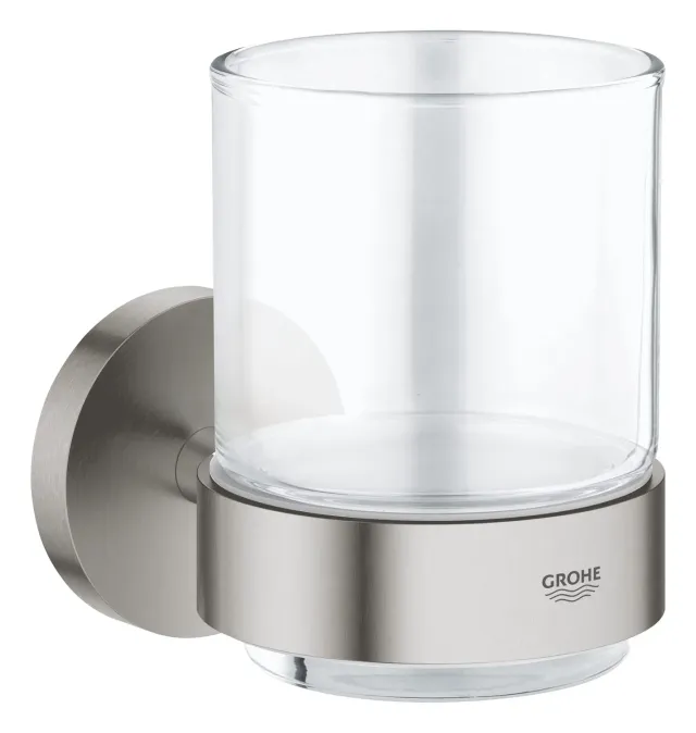 GROHE Start Glas mit Halter klebbar mattschwarz