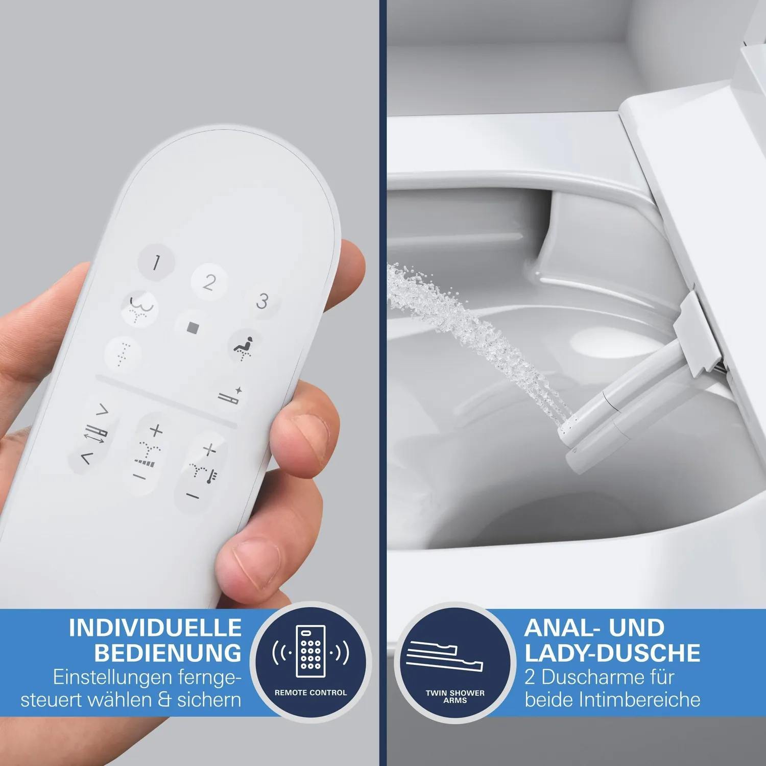 GROHE Sensia 36507SH0 Dusch-WC mit Fernbedienung