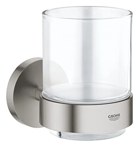 GROHE Start Glas mit Halter klebbar mattschwarz
