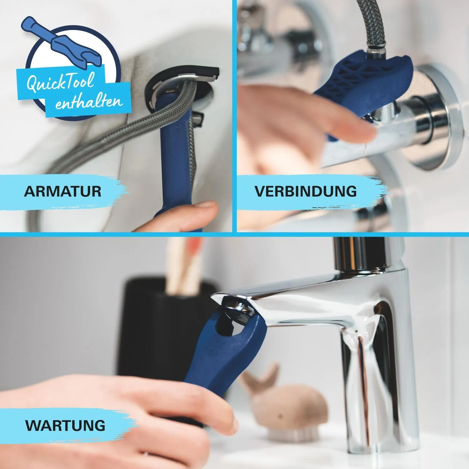GROHE Start Waschtischarmatur mit Push-Open-Ablauf, 6 l/min