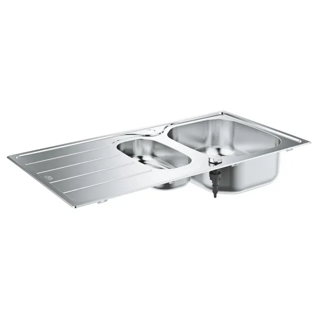 GROHE K200 Edelstahlspüle mit Abtropffläche 96 cm Satin Finish