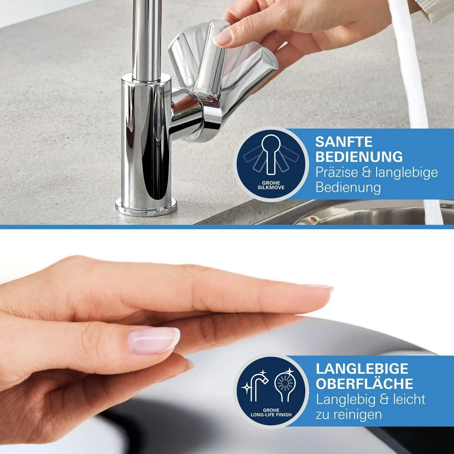 GROHE Start Küchenarmatur Sensor 2 Strahlarten