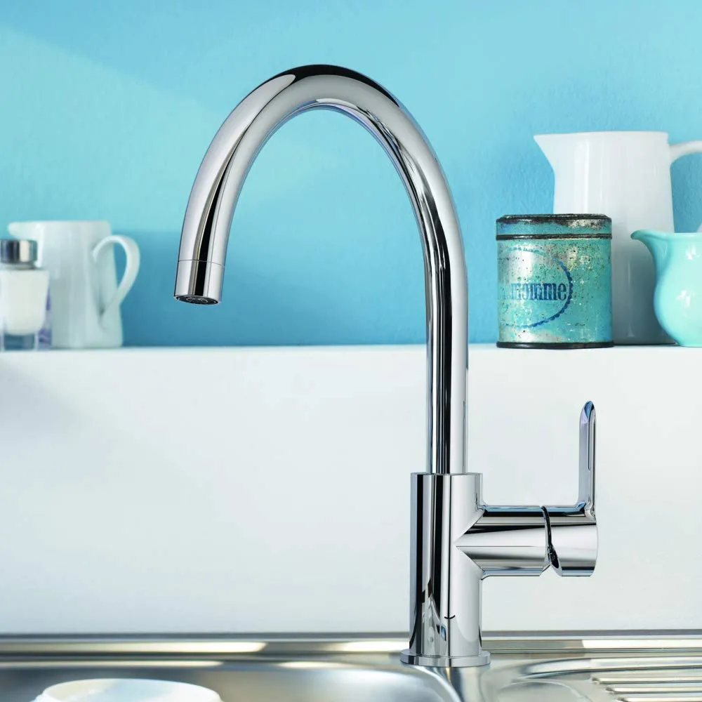 GROHE BauEdge Küchenarmatur schwenkbar hoher Auslauf