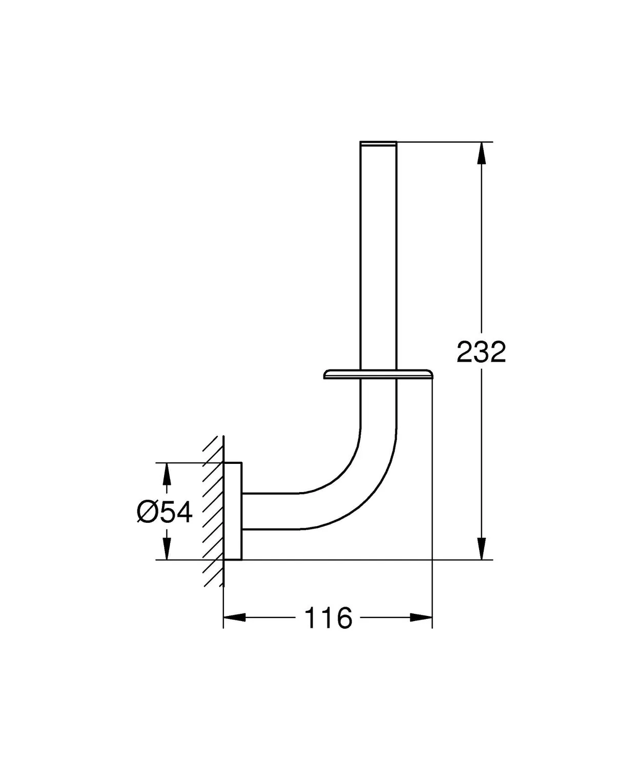 GROHE Start Reservepapierhalter für WC ohne Bohren