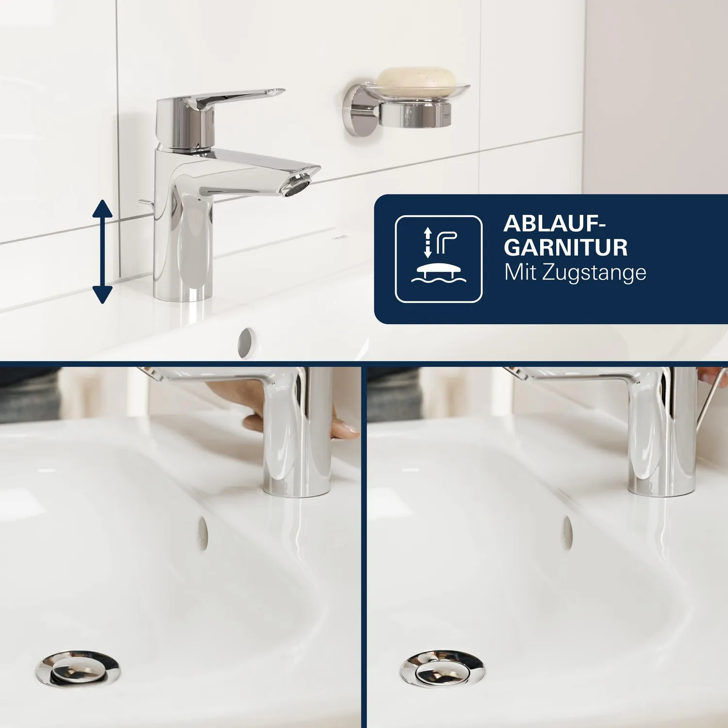 GROHE Dice Waschtischarmatur 17 cm