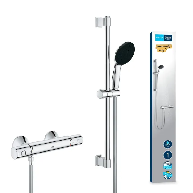 GROHE Precision Start Duscharmatur Thermostat Stangenset