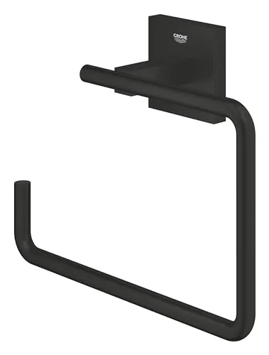 GROHE Start Cube Handtuchring Mattschwarz zum Kleben