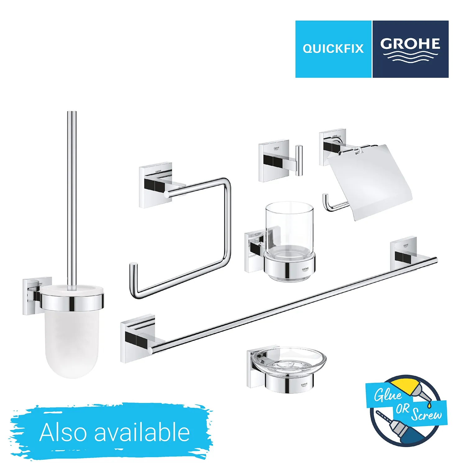 GROHE Start Cube Duschkorb chrom ohne Bohren