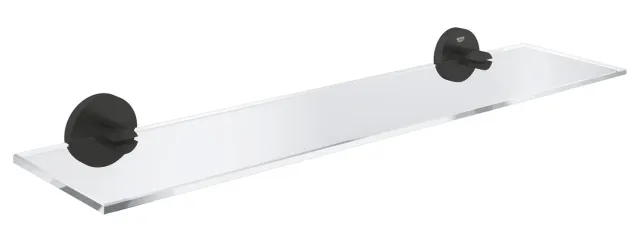 GROHE Start Glasablage 43 cm Bad matt schwarz