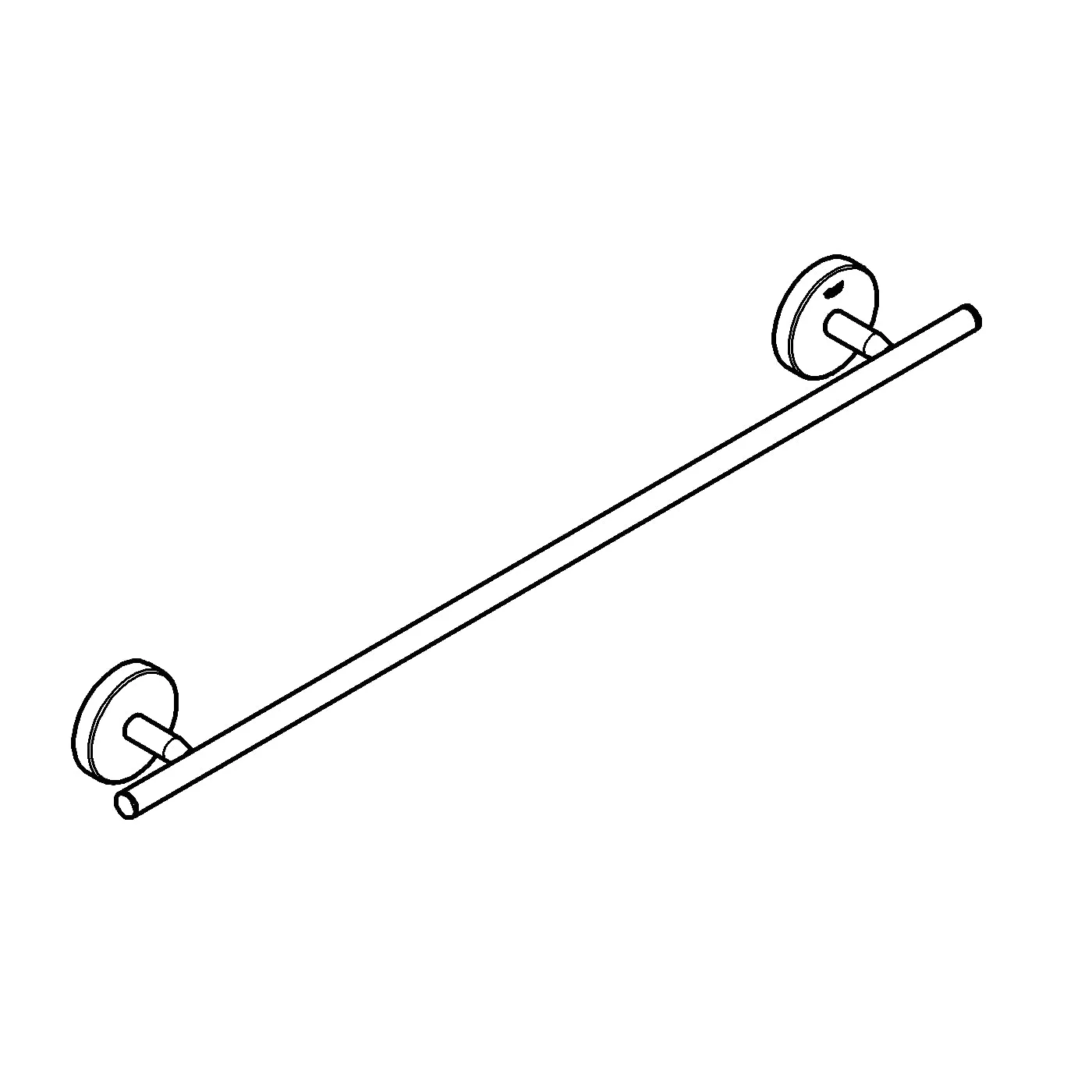 GROHE Start Cosmopolitan Badetuchhalter klebbar