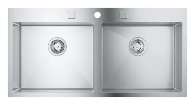 GROHE K800 Edelstahlspüle tiefes Becken Whisper