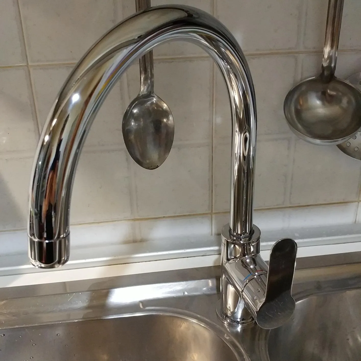 GROHE BauEdge Küchenarmatur schwenkbar hoher Auslauf