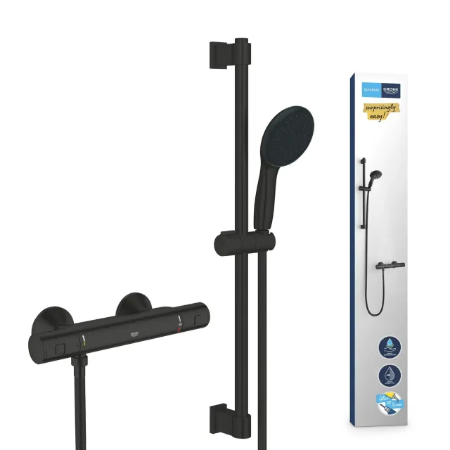 GROHE Precision Start Thermostat-Brausebatterie 38 °C