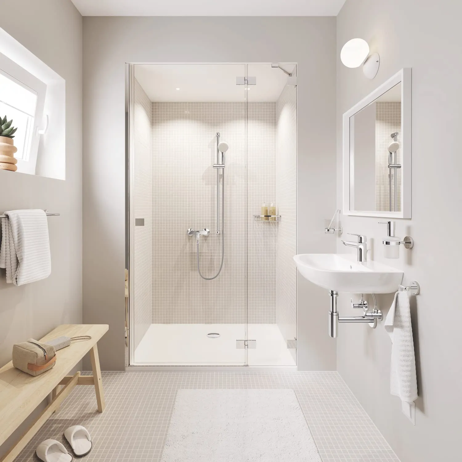 GROHE Start Glas mit Halter klebbar Chrom