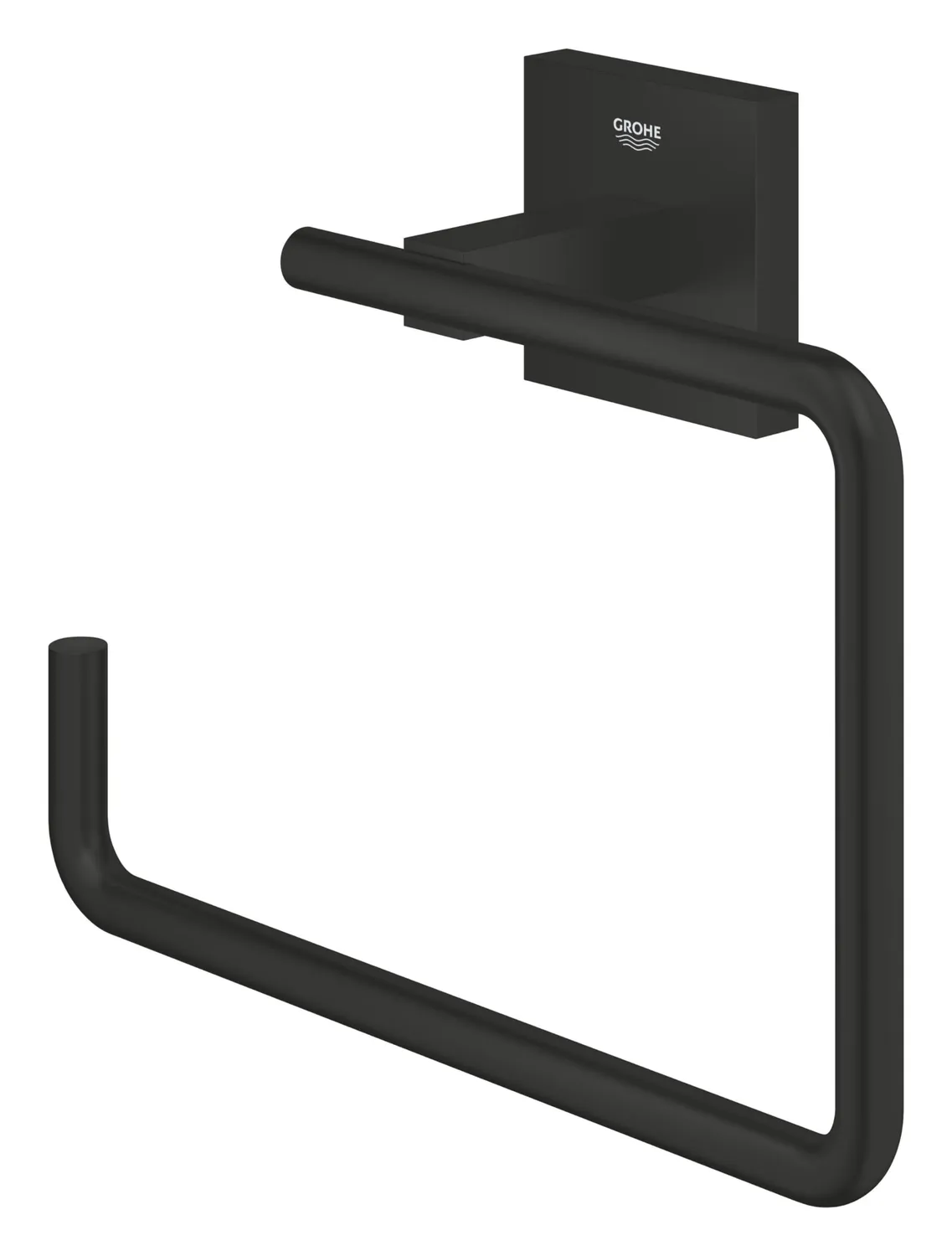 GROHE Start Cube Handtuchring Mattschwarz zum Kleben