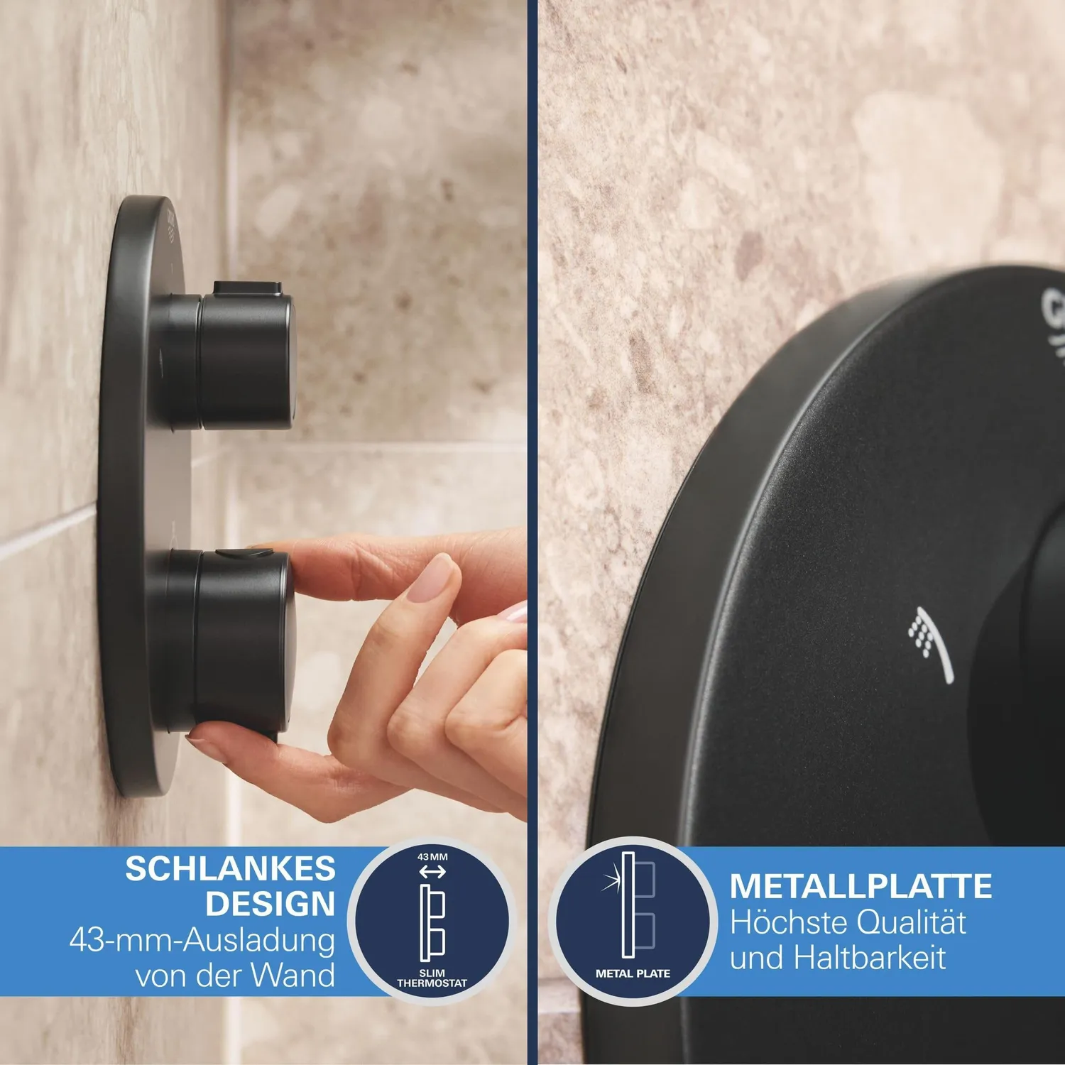 GROHE Precision 250 Unterputz-Duschsystem 25 cm Regendusche