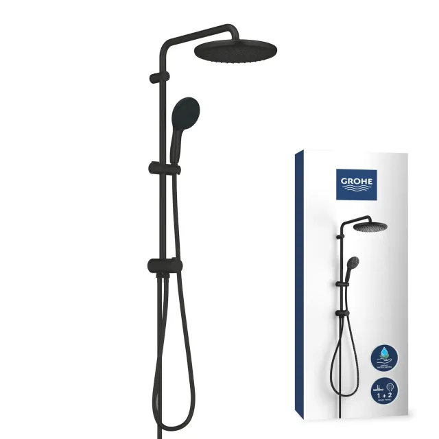 GROHE Vitalio 250 Duschsystem mit Kopfbrause 2-strahlig