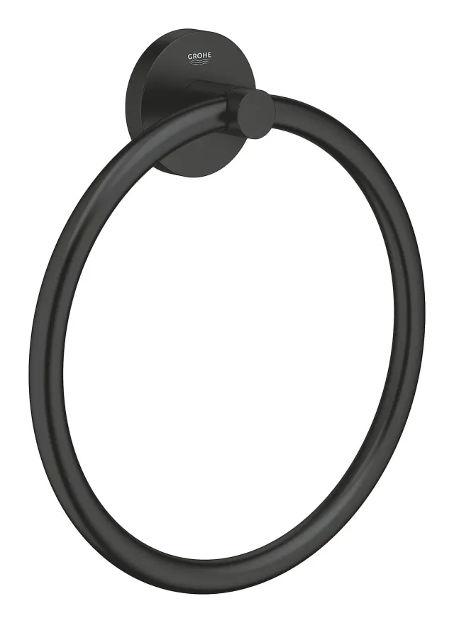GROHE Start Handtuchring matt schwarz ohne Bohren