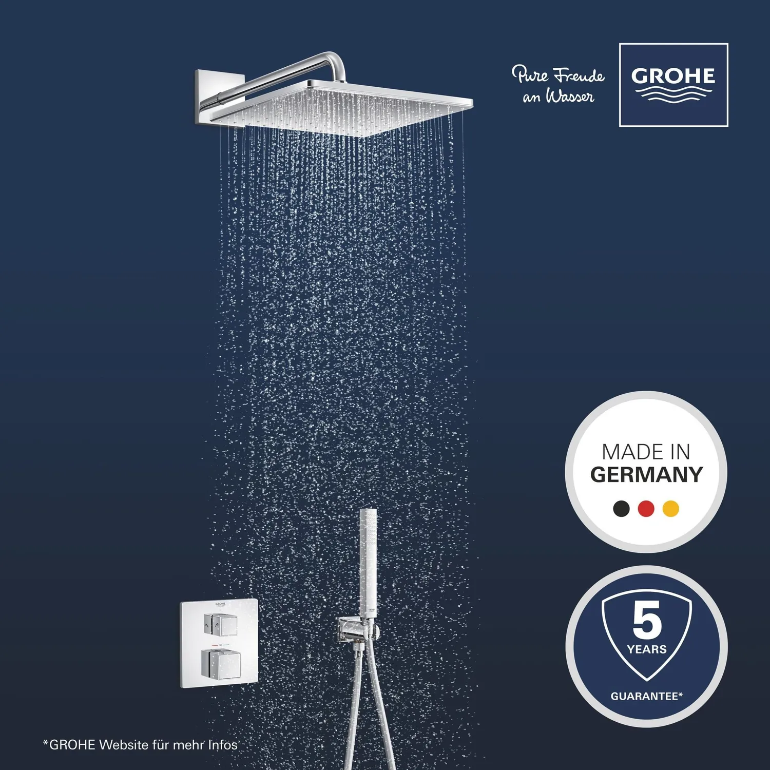 GROHE Precision 310 Cube Unterputz-Duschsystem 31 cm